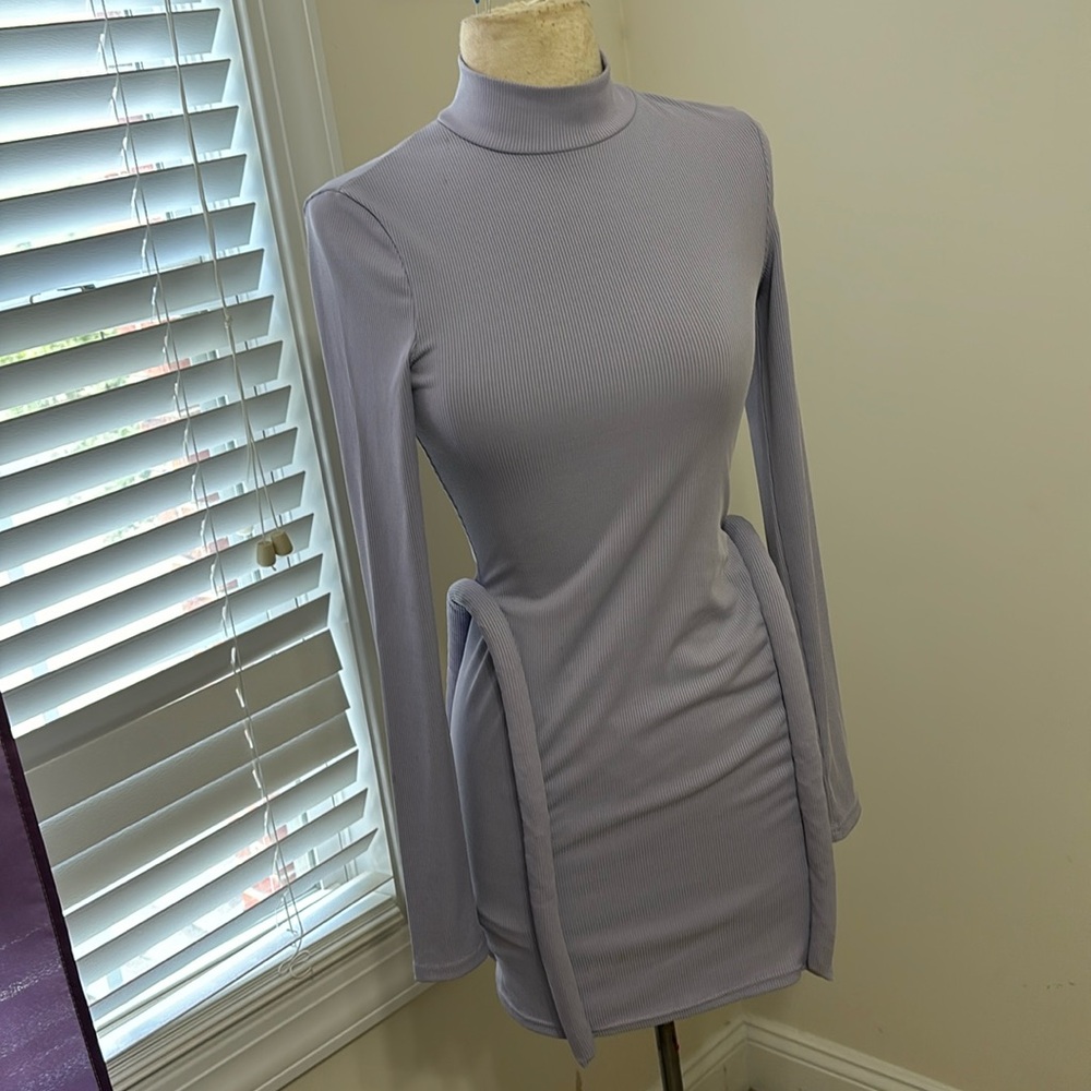 Lavender sexy body on dress